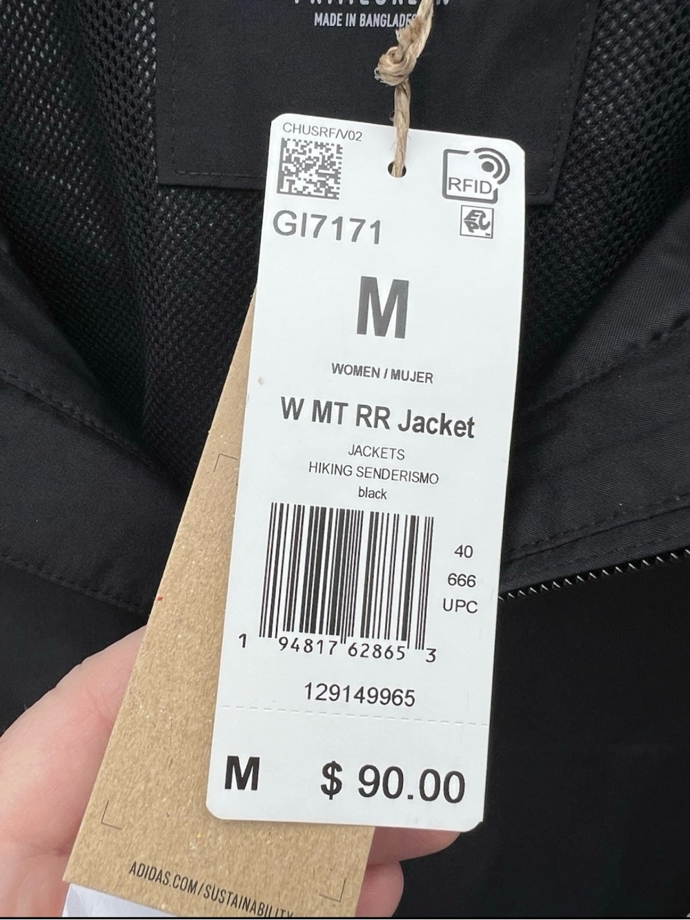 Adidas Terrex Multi RAIN.RDY Primegreen Two-Layer Rain Jacket - Picture 11 of 13